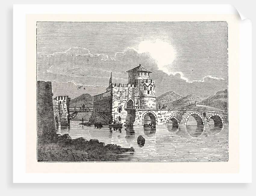 The Channel of the Euri'Pus and the Modern Town of E'Gripos: The Bridge of the Euripus by Anonymous