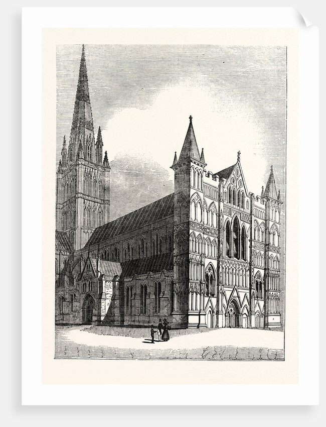 North-West View of Salisbury Cathedral by Anonymous