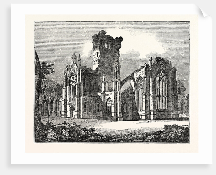 South-East View of Melrose Abbey by Anonymous