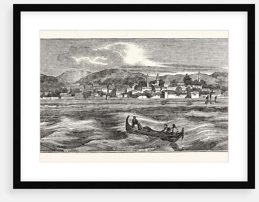 View of the Town of Egripos in Euboea from the Sea by Anonymous