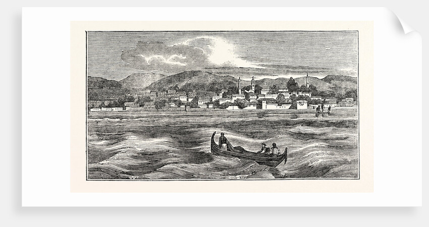 View of the Town of Egripos in Euboea from the Sea by Anonymous