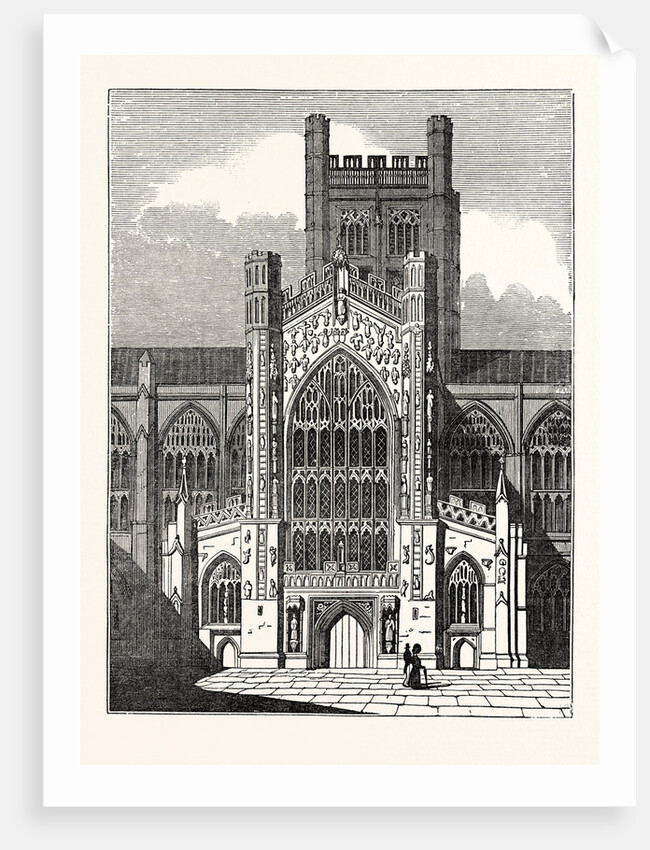 West Front of Bath Abbey-Church by Anonymous
