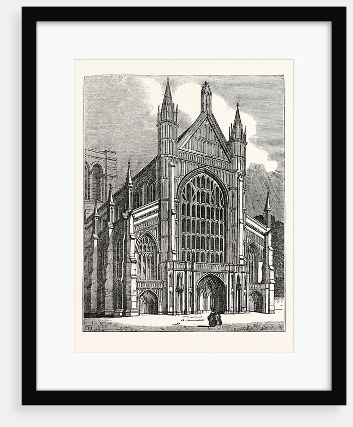 North-West View of the Cathedral at Winchester by Anonymous