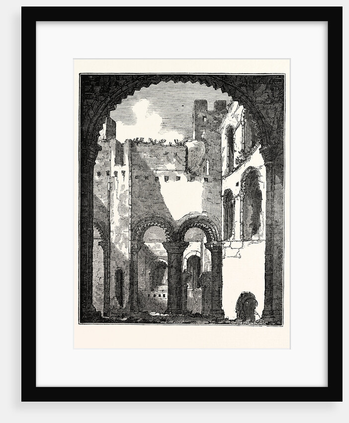 Interior of the Remains of the Upper Story of Rochester Castle by Anonymous