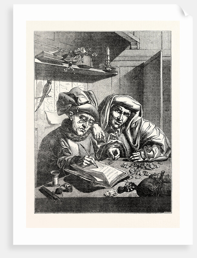 The Misers at Windsor Castle: by Quentin Messys or Matsys by Anonymous