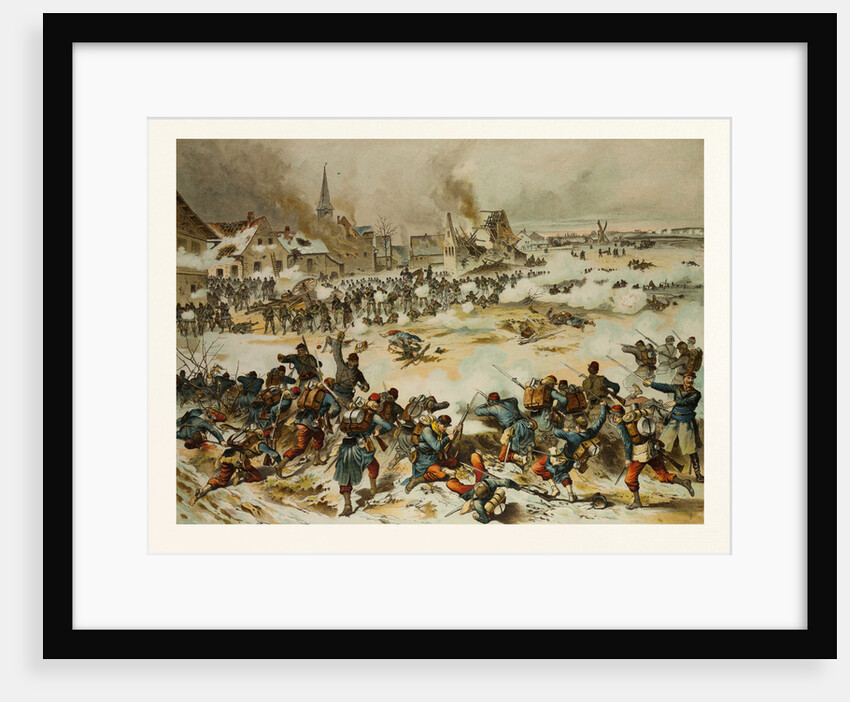 From the Battle Near Bapaume on the 3rd of January, 1871; Together the 8th Hunter Battalion, the 33rd and 69nth Drive the French Out of Villoy by Anonymous