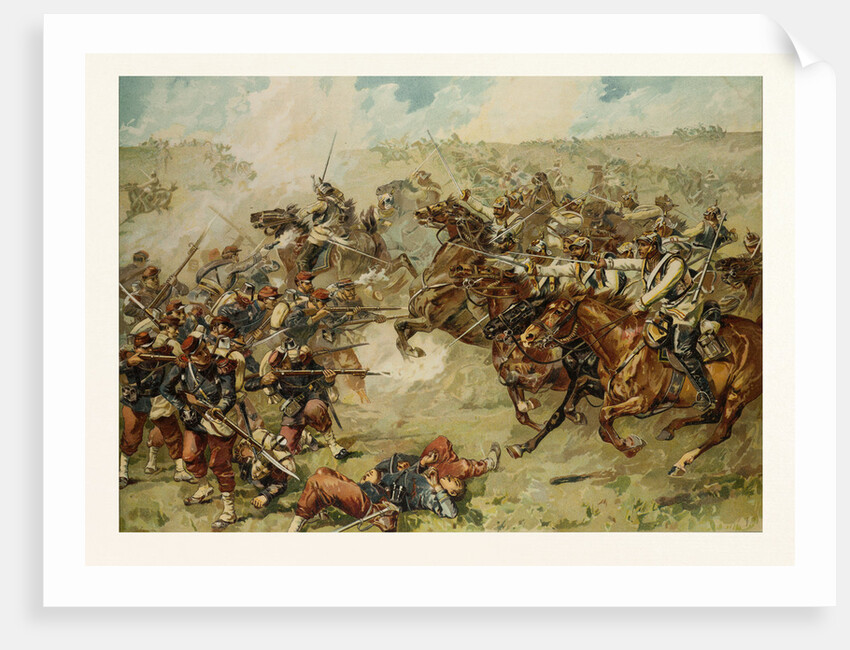 Cuirassier Attack (Bredow'sche Cavalry Brigade) Near Vionville-Mars-La-Tour, on the 6th of August 1870 by Anonymous