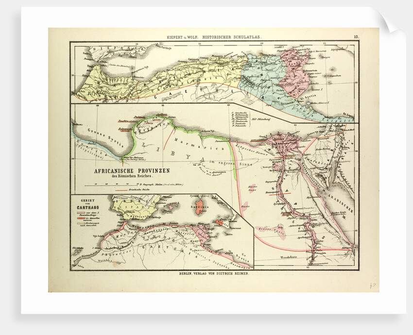Map of the African Provinces of the Roman Empire by Anonymous