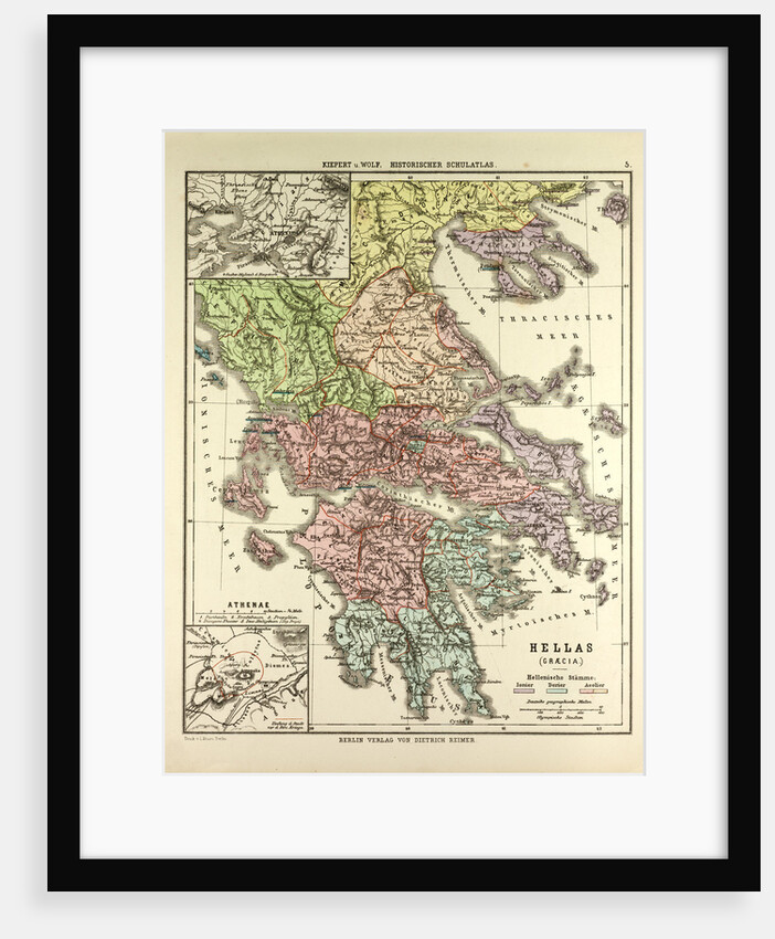 Old Map of Greece by Anonymous