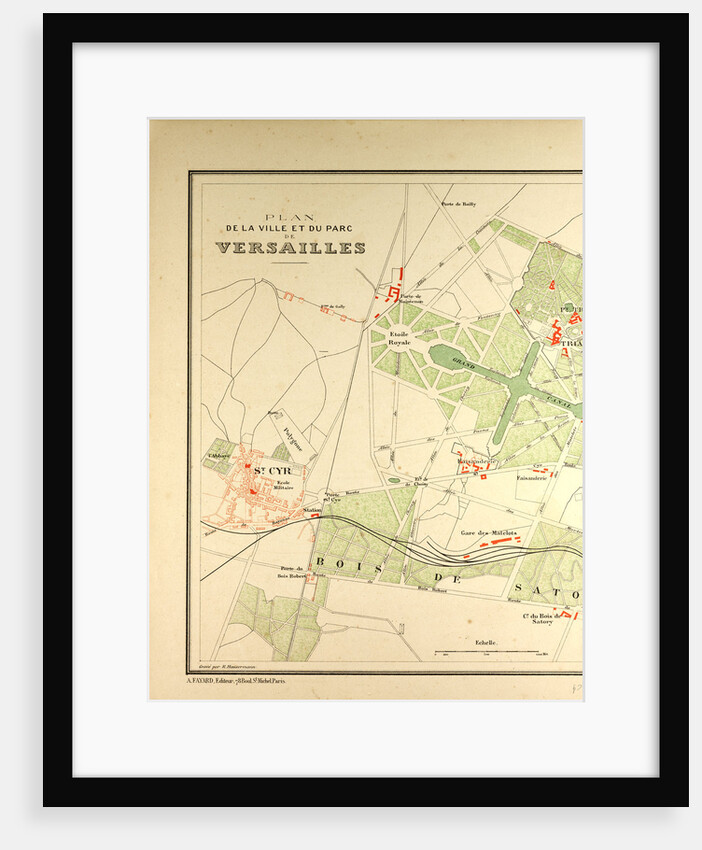 Map of Versailles by Anonymous