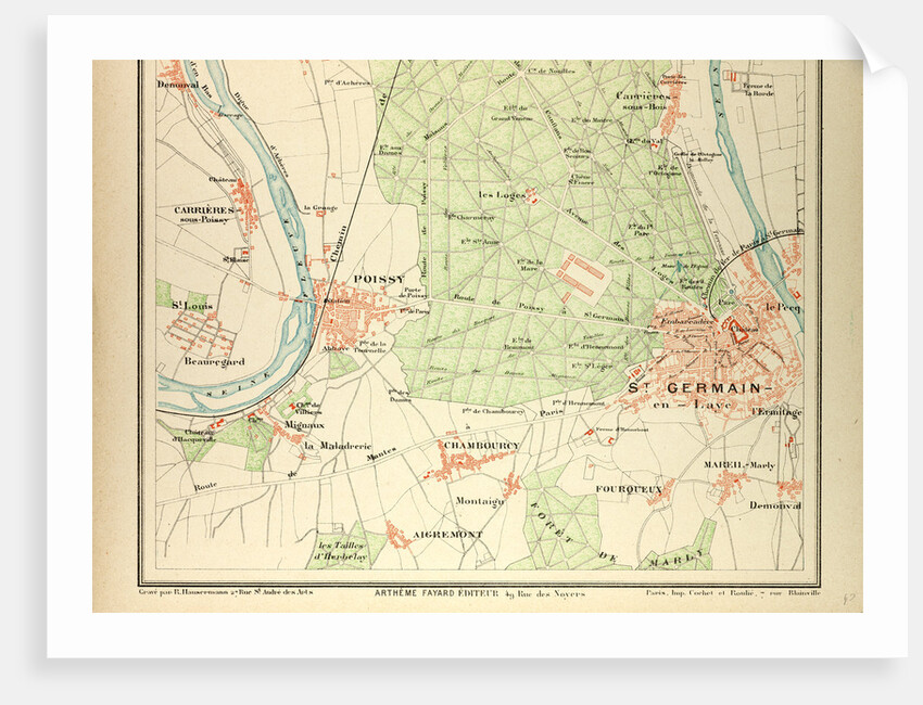 Map of St. Germain by Anonymous