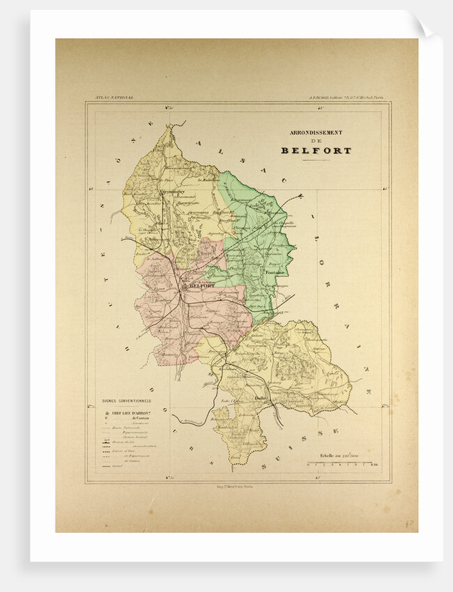 Map of Belfort by Anonymous