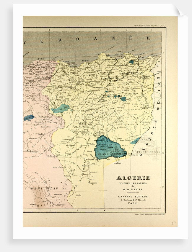 Map of Algeria by Anonymous