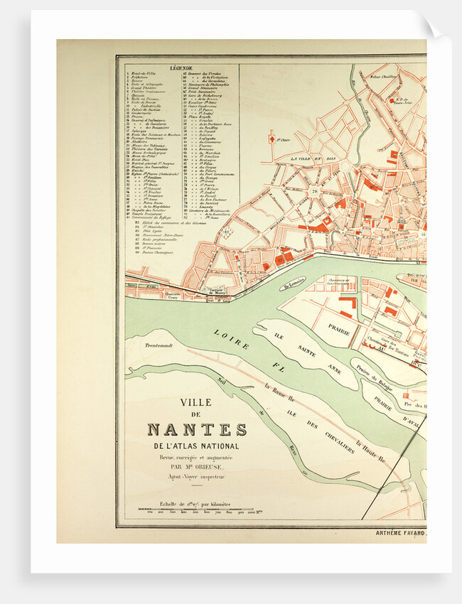 Map of Nantes by Anonymous