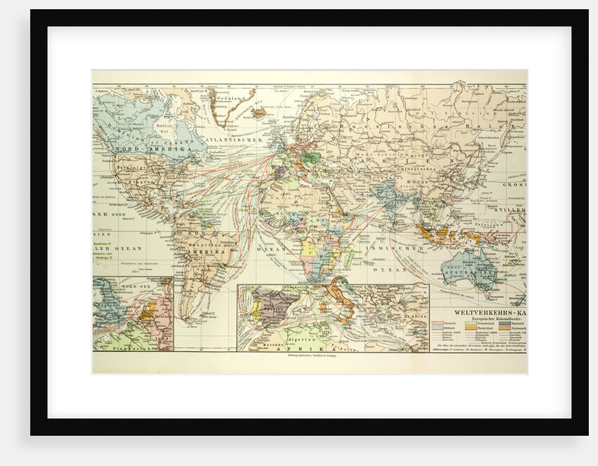 Old Map of the World by Anonymous