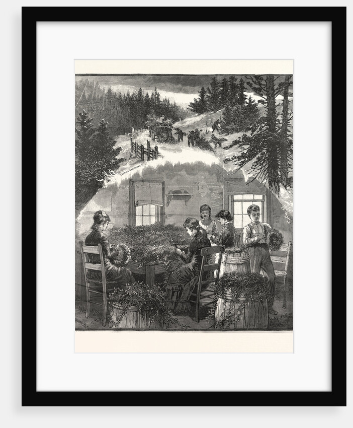 Making Wreaths, Preparing Christmas Greens by Anonymous