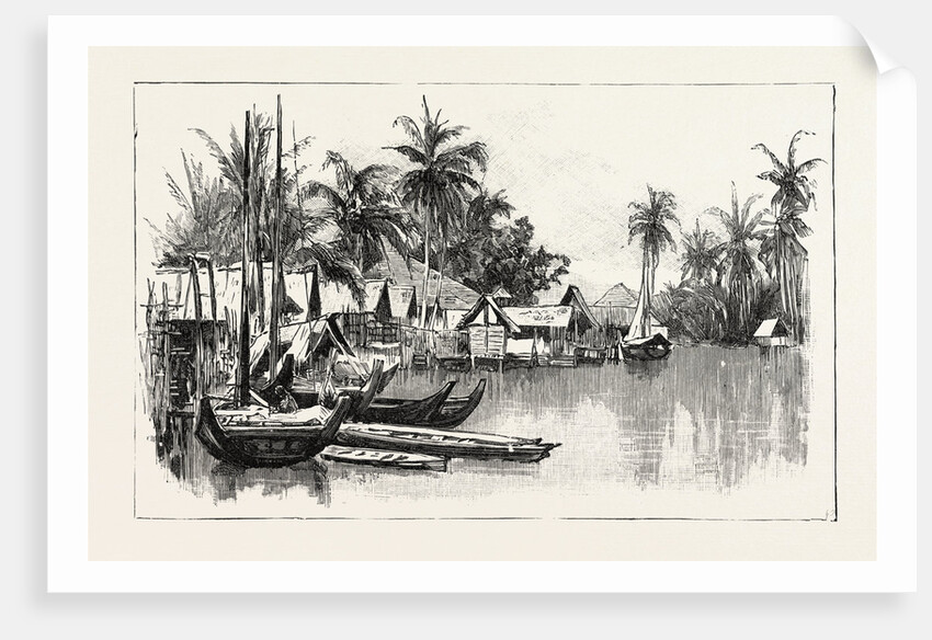 Malay Native Village on the East Coast of Sumatra, Indonesia by Anonymous