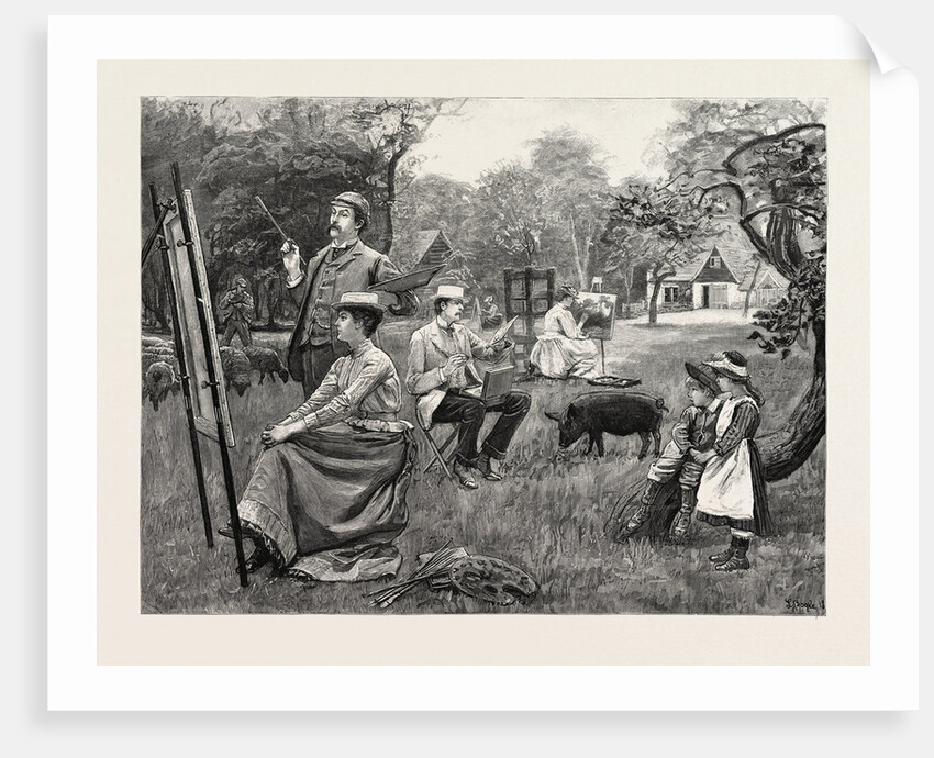 A Day with the Sketching Club at Bushey by Anonymous