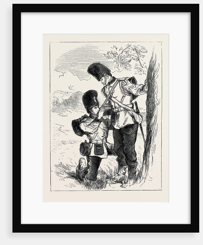 The Autumn Manoeuvres: A Friend in Need, a Sketch on the March to Bottle Bush Down by Anonymous
