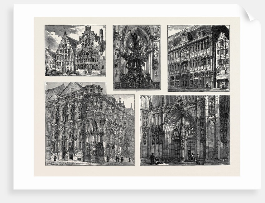 The Volunteer Visit to Belgium, Sketches in Brussels and Ghent by Anonymous
