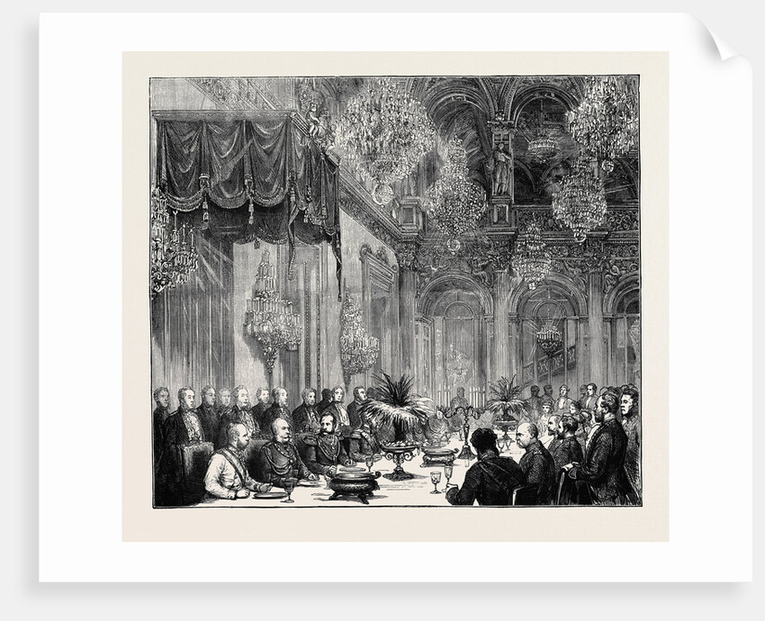 The Emperors at Berlin: Banquet to the Emperors in the White Hall of the Old Palace by Anonymous