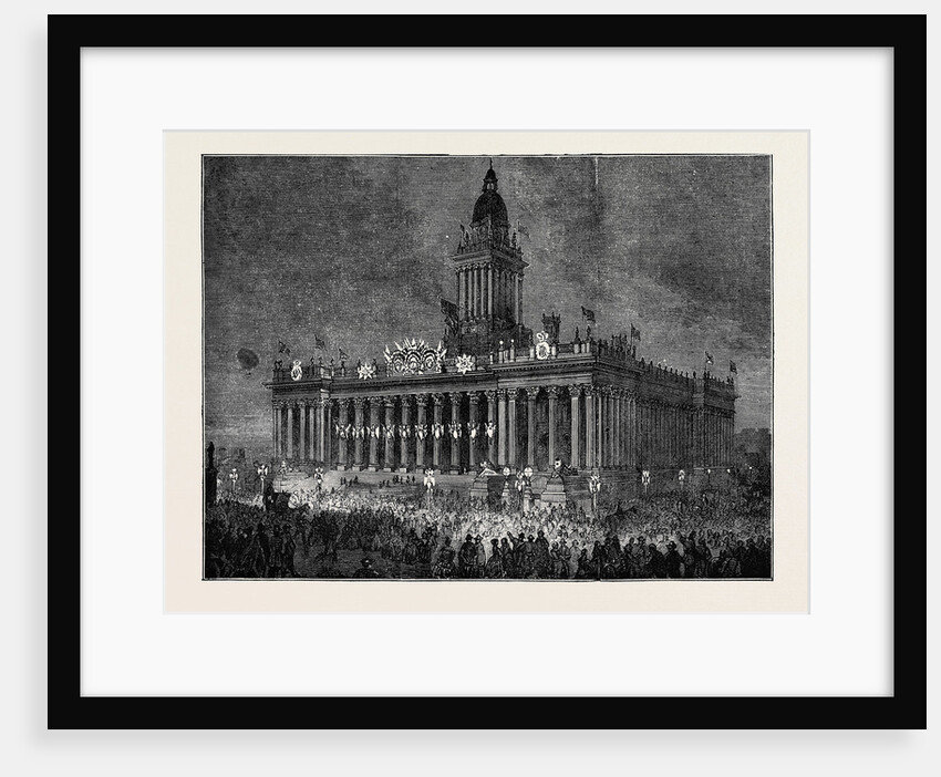 Prince Arthur at Leeds: The Townhall Illuminated by Anonymous