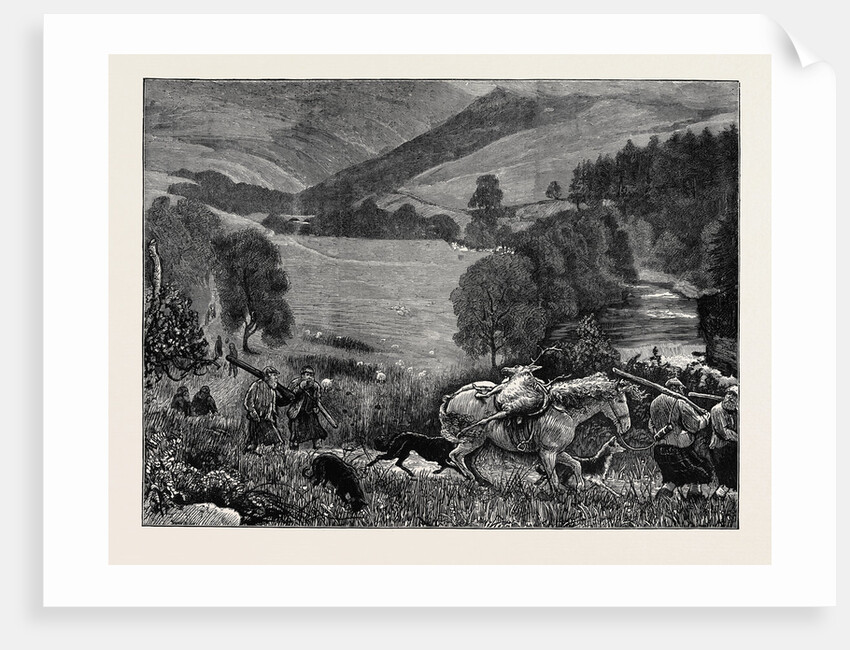 The Prince of Wales at Blair Athole, Bringing Home the Deer by Anonymous