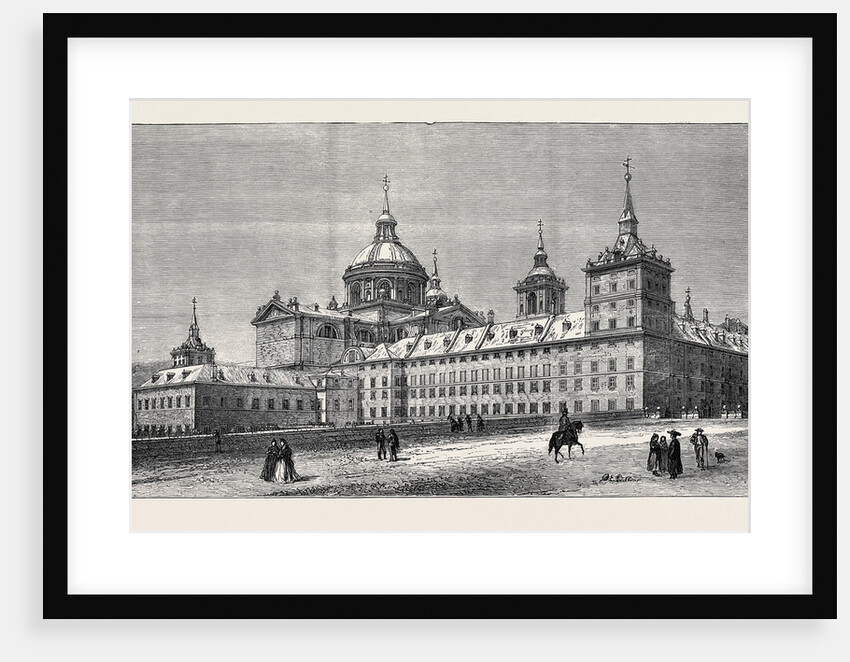 The Fire at the Escurial Palace: The Palace, Side View, Showing the Monastery by Anonymous