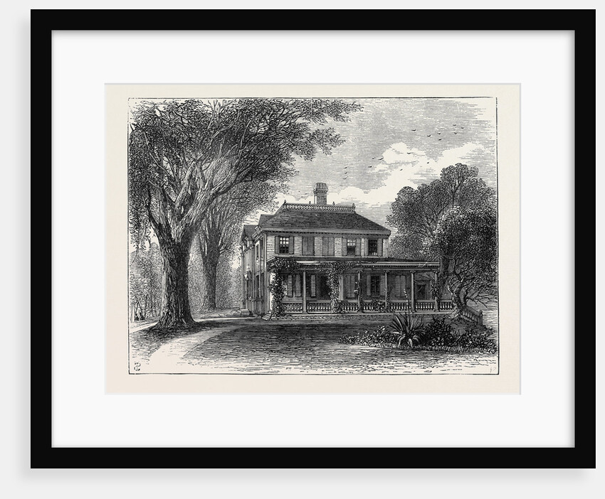 The Poet Longfellow's House in Massachusetts, U.S.A. by Anonymous
