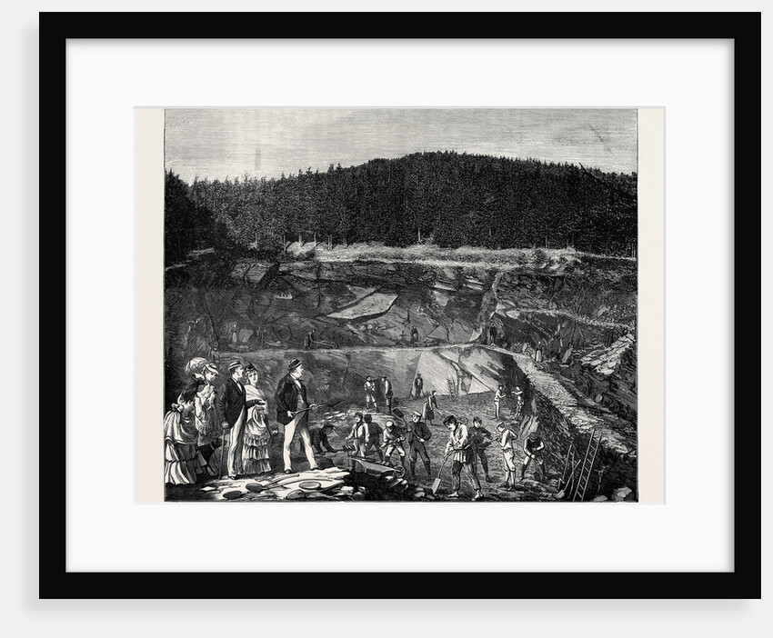 In the Harz Mountains: Slate Working, the First Introduction of British Spades at the Frankenberg Quarry by Anonymous