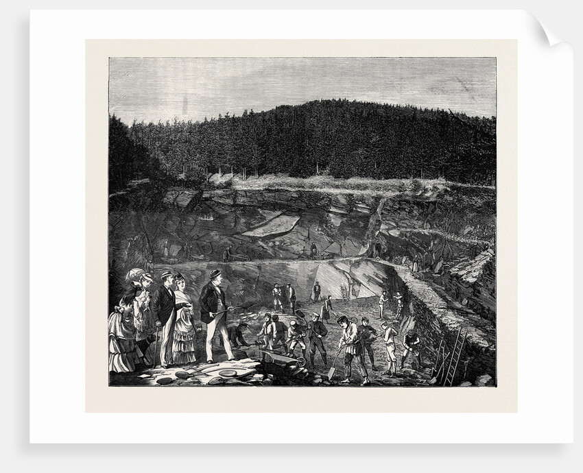 In the Harz Mountains: Slate Working, the First Introduction of British Spades at the Frankenberg Quarry by Anonymous