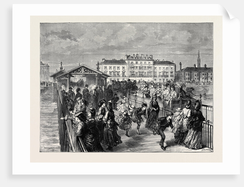 The Duke and Duchess of Teck's Visit to Southport: The Tramway Car on the Pier by Anonymous