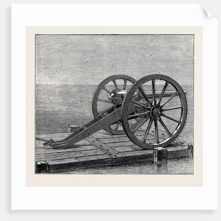 The Duke and Duchess of Teck at Southport: The Whitworth 9-Pounder Breech-Loading Rifled Field Gun by Anonymous