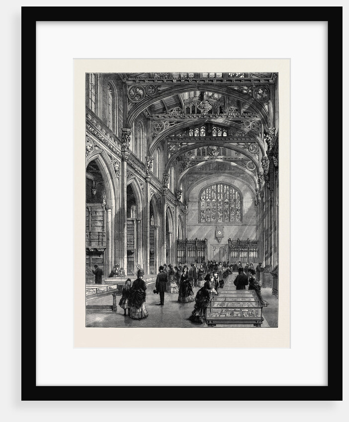 Interior of the New City Library, Guildhall, London by Anonymous