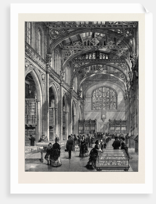 Interior of the New City Library, Guildhall, London by Anonymous