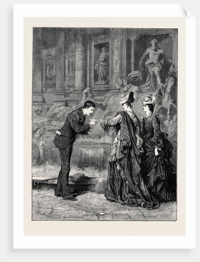 A Sip at the Fountain of Trevi, Rome by Anonymous