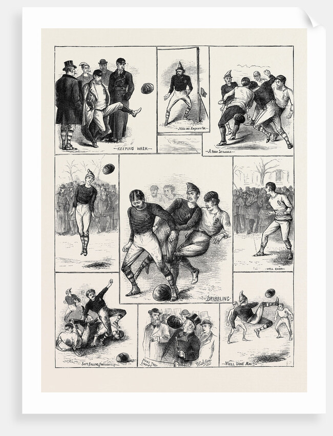 Sketches at the International Football Match, Glasgow by Anonymous