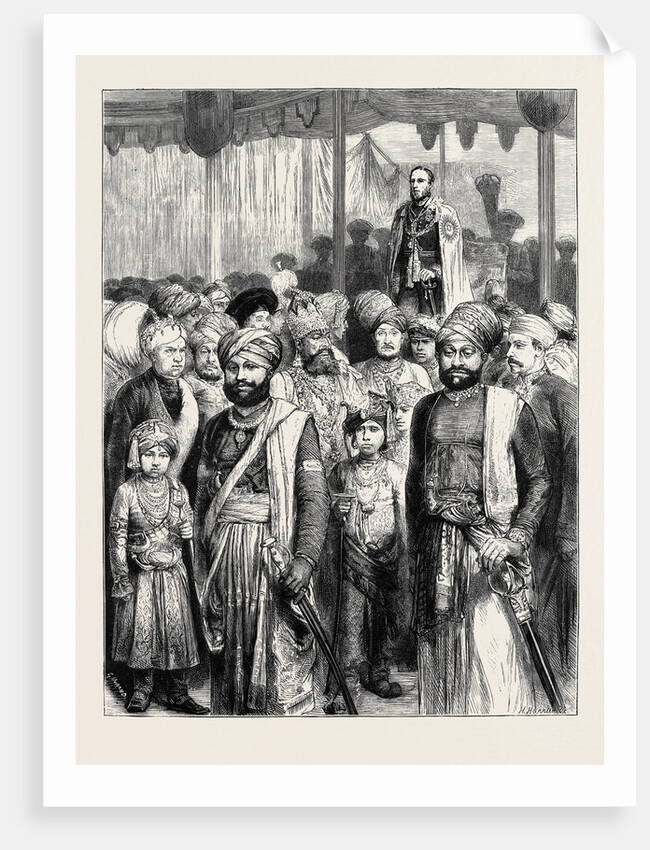 The Grand Durbar at Bombay: The Viceroy of India and a Group of Native Princes by Anonymous