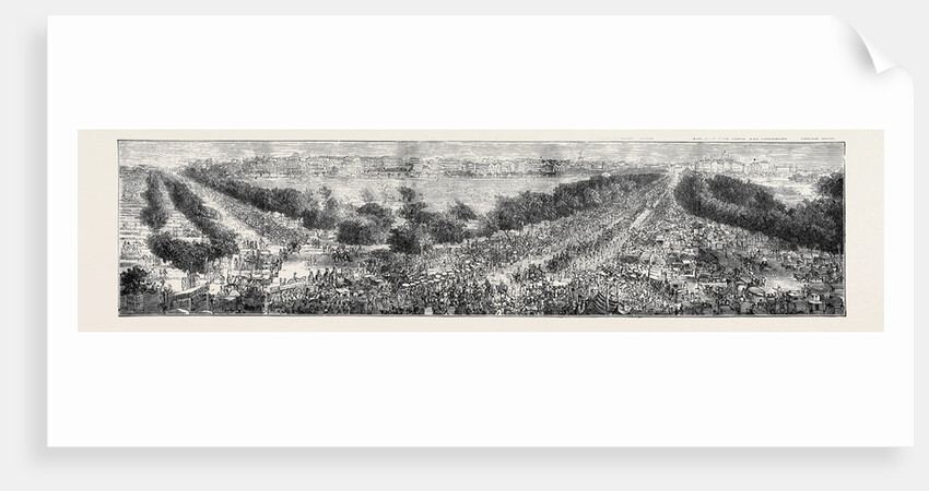 The Grand Durbar at Bombay: View of the Esplanade from the Top of Bazaargate Street by Anonymous