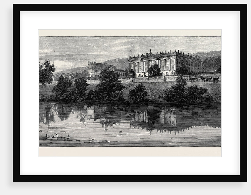 View of Chatsworth from the River Derwent by Anonymous