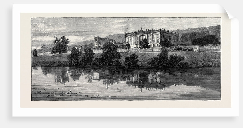 View of Chatsworth from the River Derwent by Anonymous