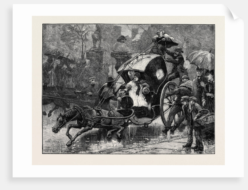 London Sketches, a Horse Down by Anonymous