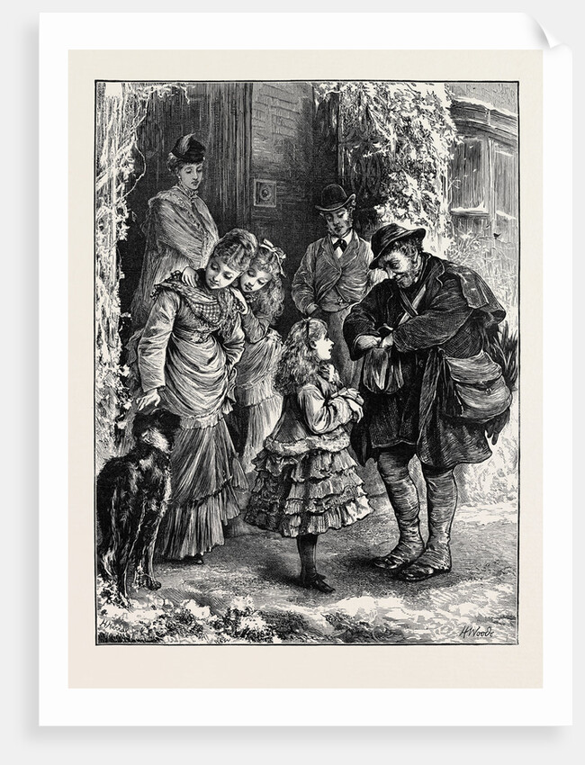 Christmas in the Country: Arrival of the Postman by Anonymous