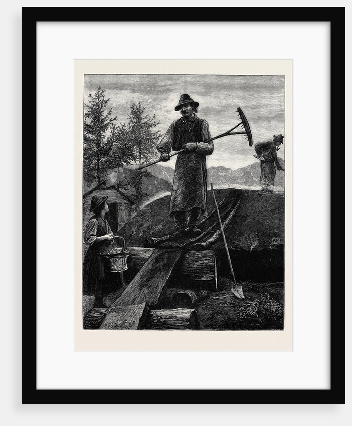 Charcoal Burners in the Alps by Anonymous