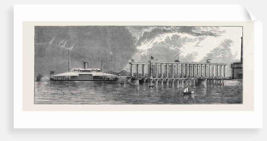 The Hydraulic Lift Graving Dock at Bombay by Anonymous