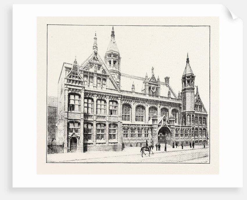 The New Law Courts at Birmingham, Opened by T.R.H. The Prince and Princess of Wales: The Exterior of the New Law Courts by Anonymous