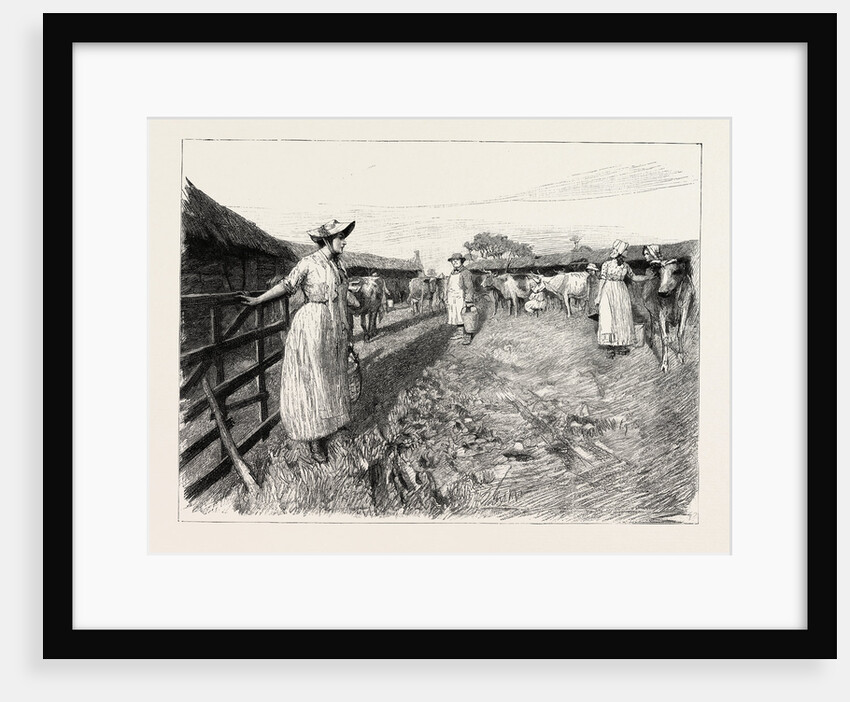 Tess of the D'Urbervilles: Tess in Dairyman Dick's Yard by Anonymous