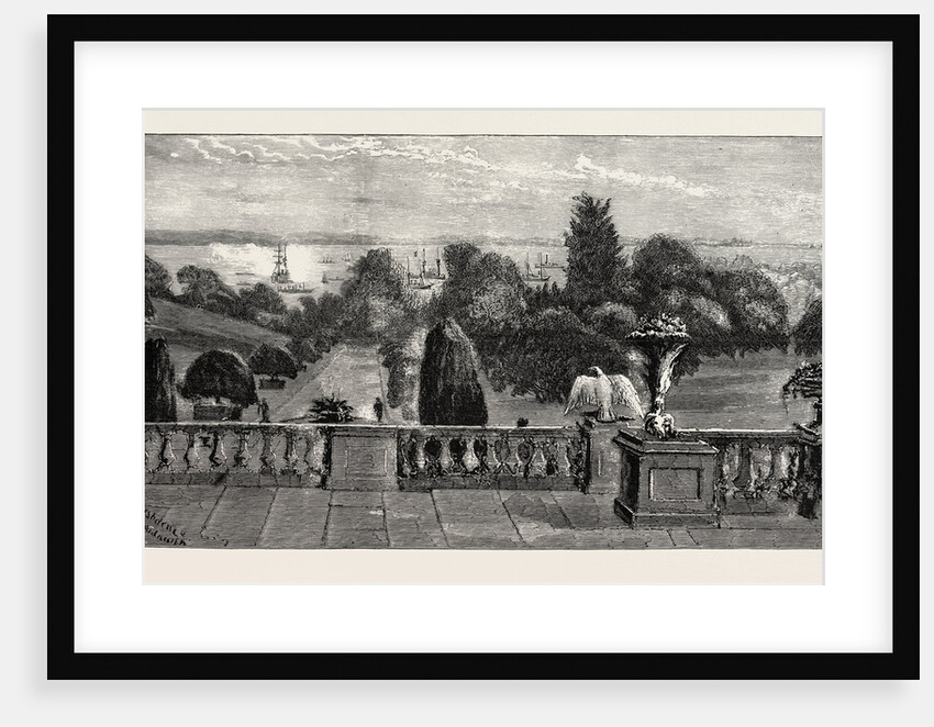 The Visit of the French Fleet: The Marengo Saluting H.M. The Queen Off Osborne by Anonymous