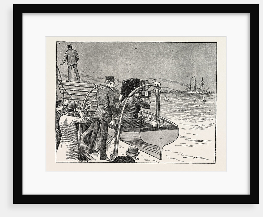 The Visit of the French Fleet: The First Shot at the French Fleet by Anonymous