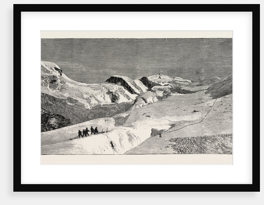 The Fatal Accident on Mont Blanc: Descent of a Guide Into the Crevasse 105 Feet Deep in Search of the Bodies of Herr Rothe and the Guide Michel Simond by Anonymous